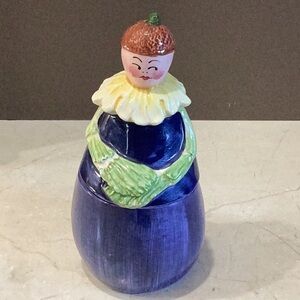 Neiman Marcus Horchow Italian anthropomorphic figural Eggplant Lady